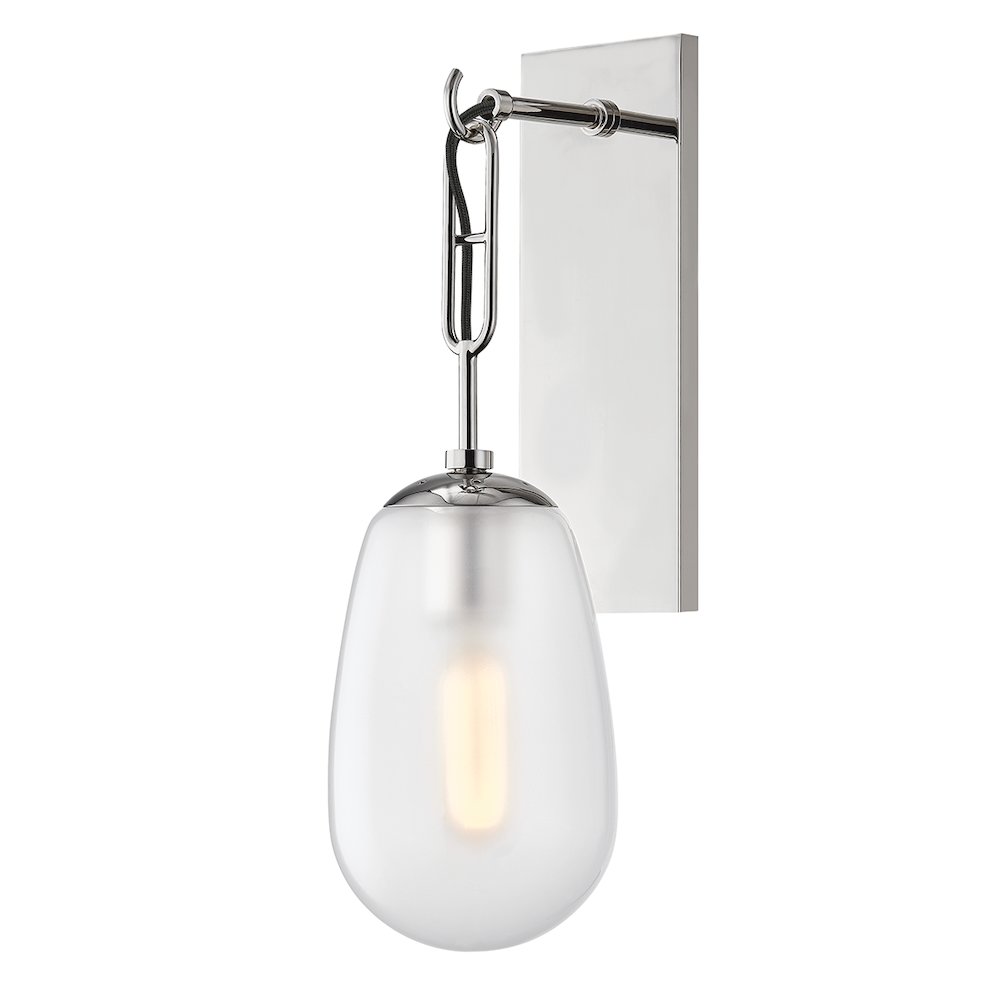 Bruckner Wall Sconce, Polished Nickel