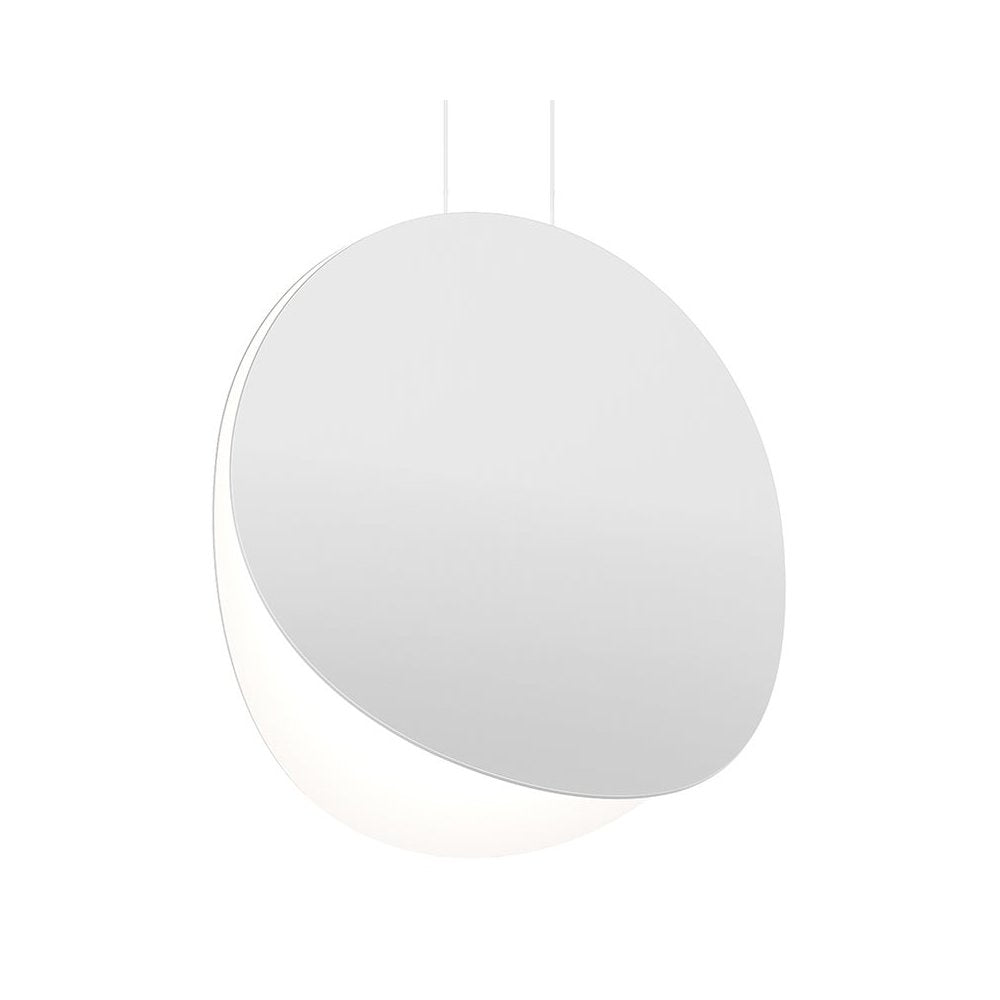 Malibu Discs Pendant, Satin White