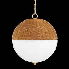 Summer Pendant, Aged Brass