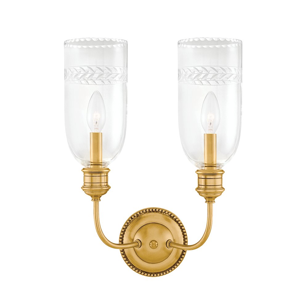 Lafayette Wall Sconce, Aged Brass