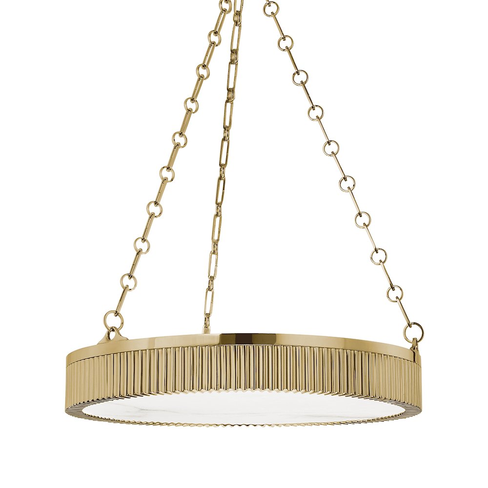 Lynden Chandelier, Aged Brass