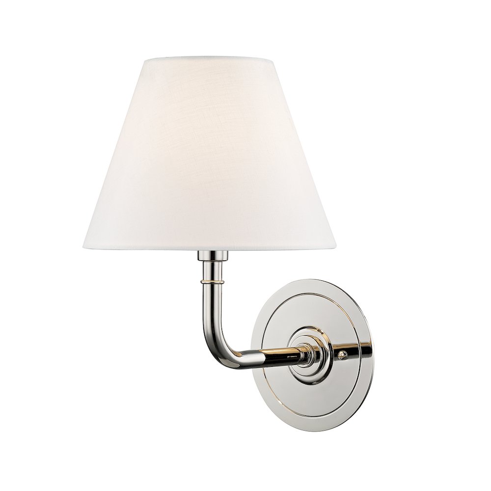 Signature No.1 Wall Sconce, Polished Nickel