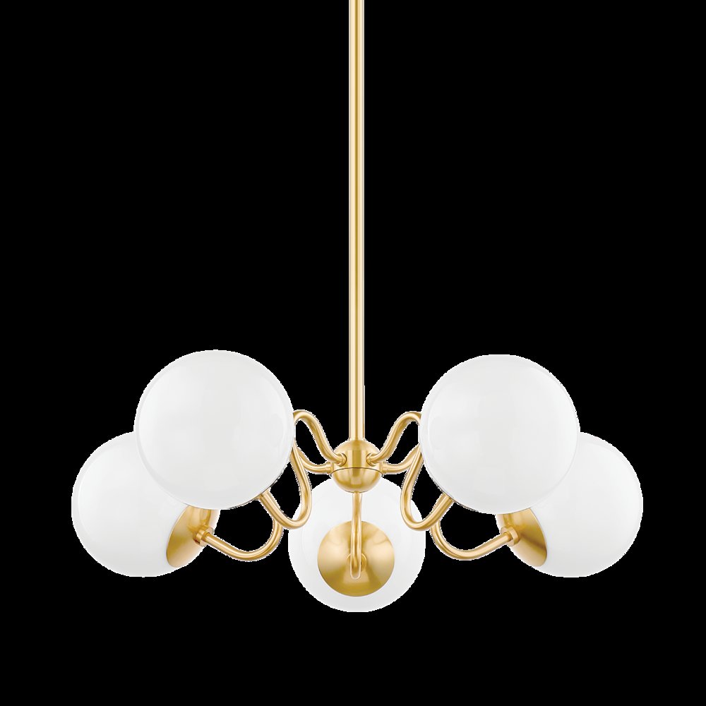 Havana Chandelier, Aged Brass