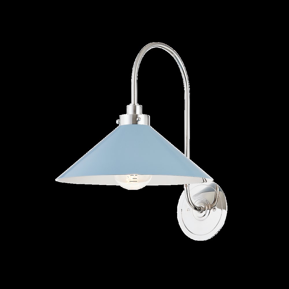 Clivedon Wall Sconce, Polished Nickel