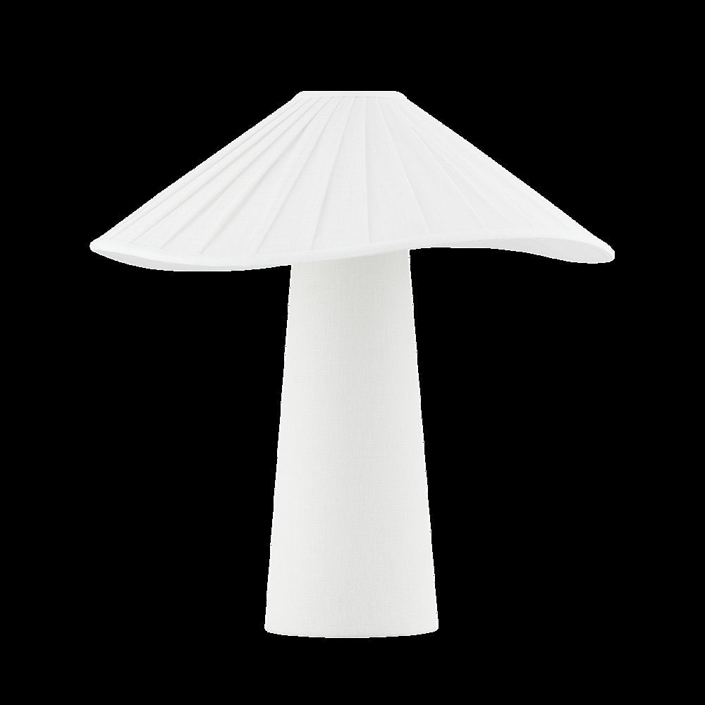 Chanterelle Table Lamp, Patina Brass