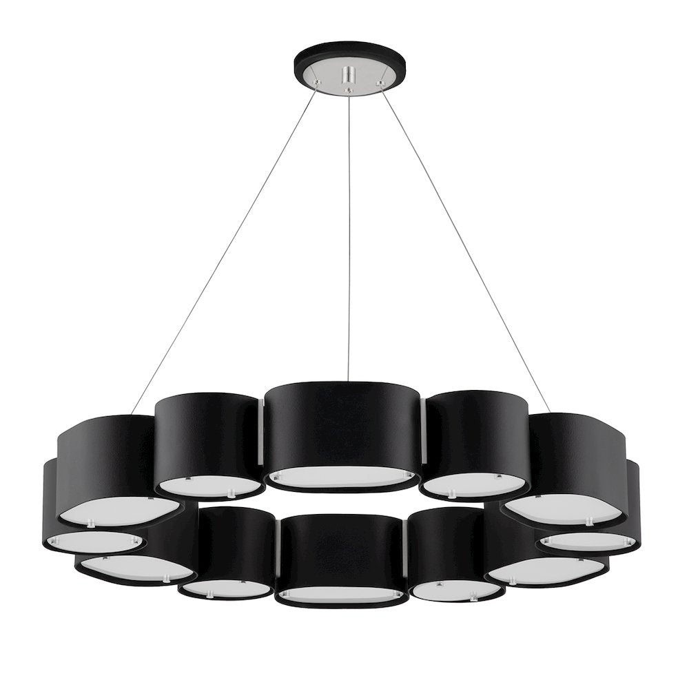 Opal Chandelier, Soft Black