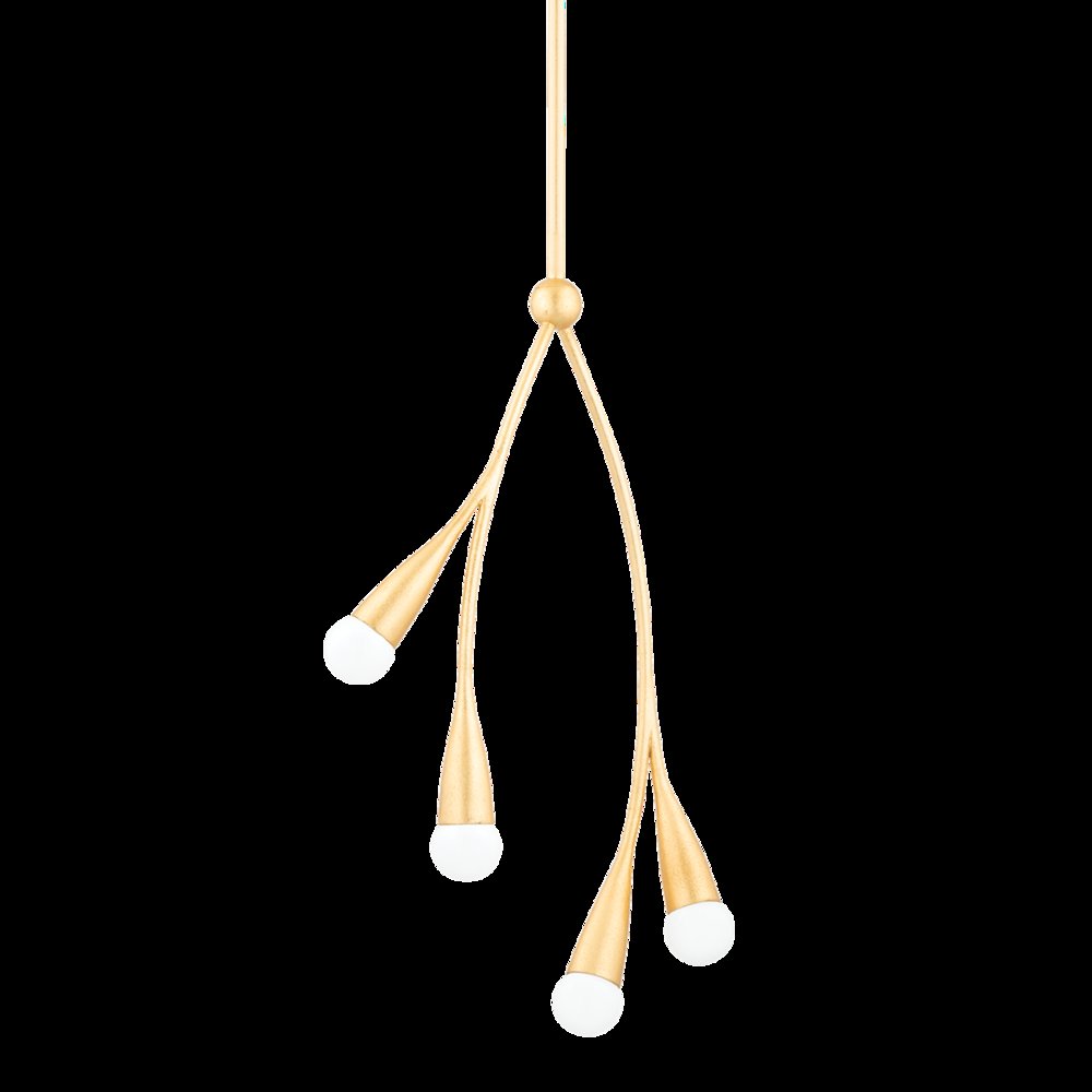 Elsa Pendant, Gold Leaf