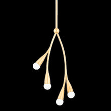 Elsa Pendant, Gold Leaf