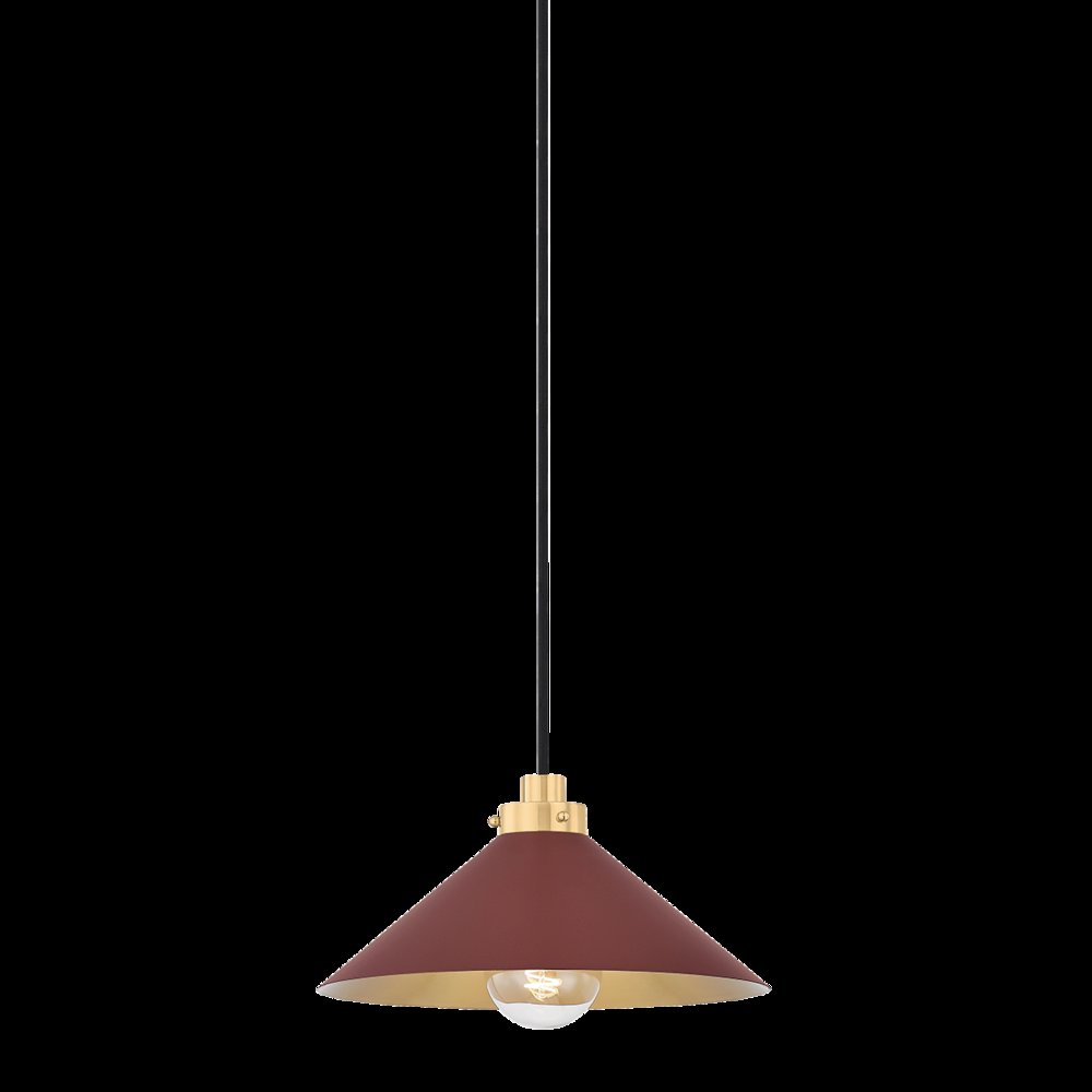 Clivedon Pendant, Aged Brass