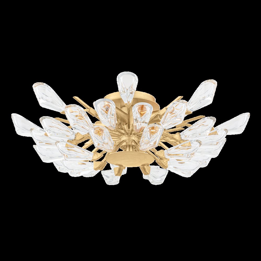 Tulip Semi Flush, Gold Leaf