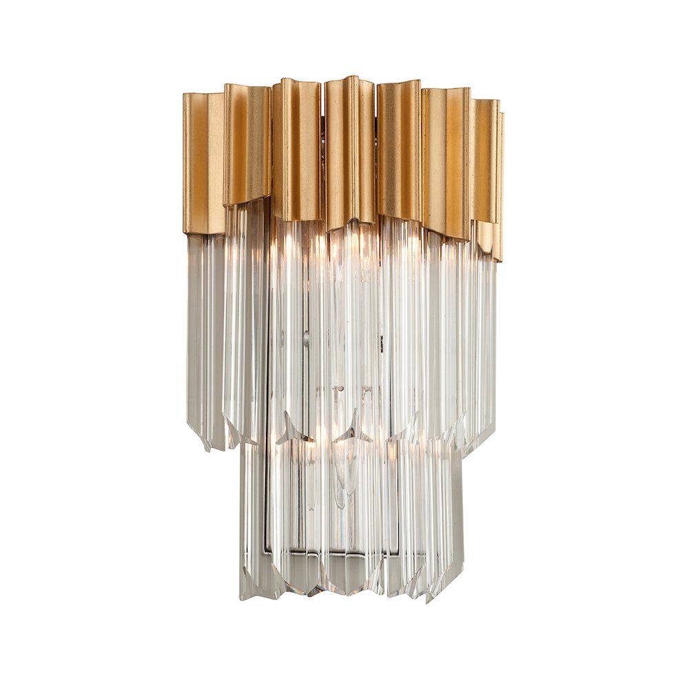 Charisma Wall Sconce, Gold Leaf