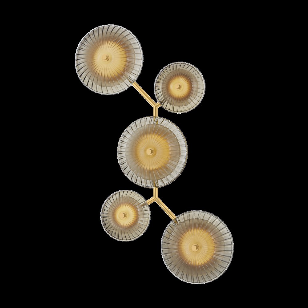 Birmingham Wall Sconce, Vintage Polished Brass