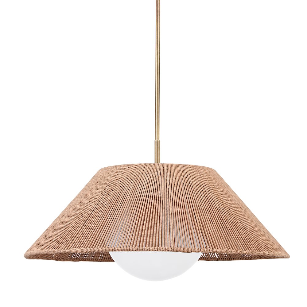 Lisbon Pendant, Patina Brass
