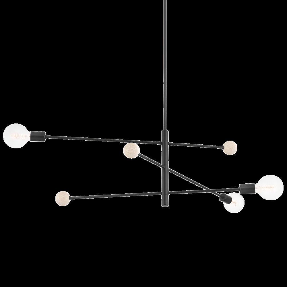 Slater Chandelier, Soft Black