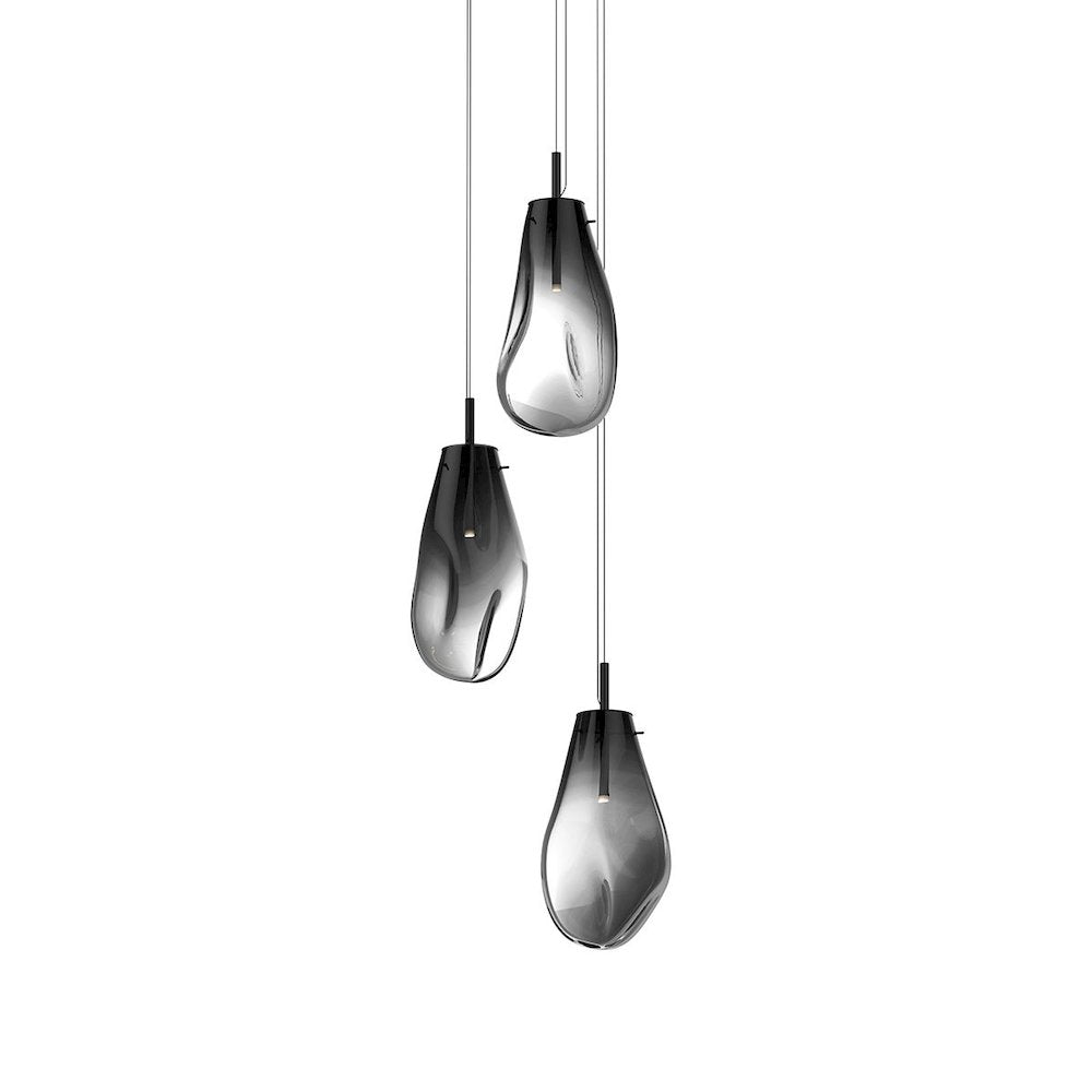 Liquid Pendant, Satin Black