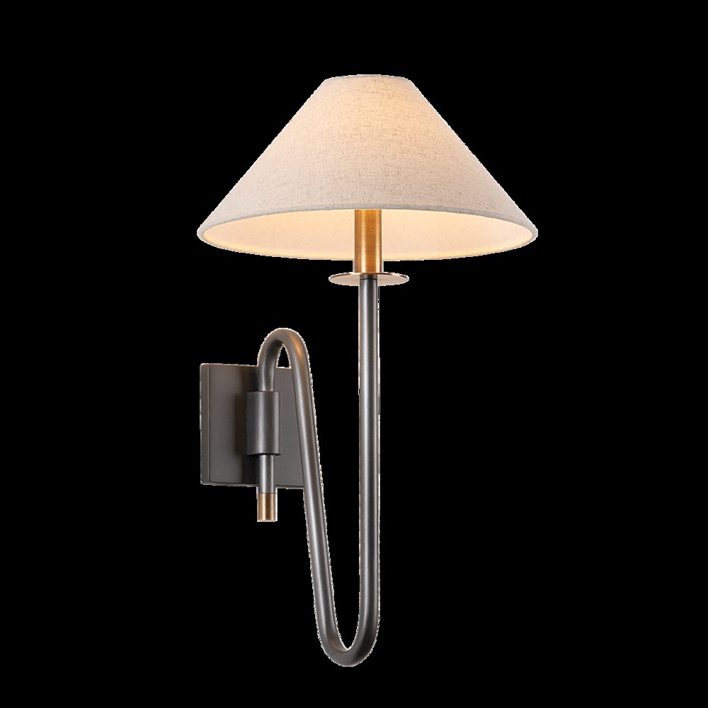 Mateo Wall Sconce, Patina Brass