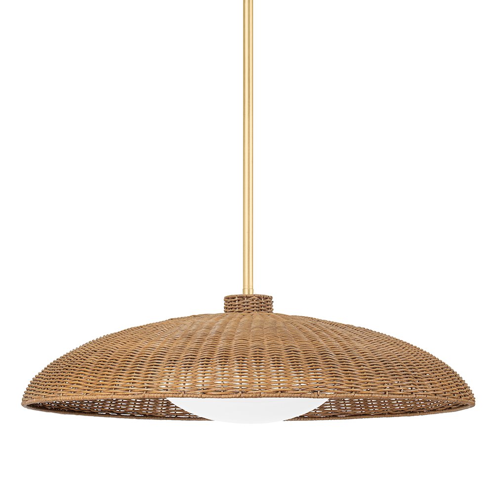Delano Pendant, Vintage Gold Leaf