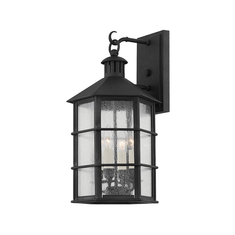 Lake County Exterior Wall Sconce, French Iron