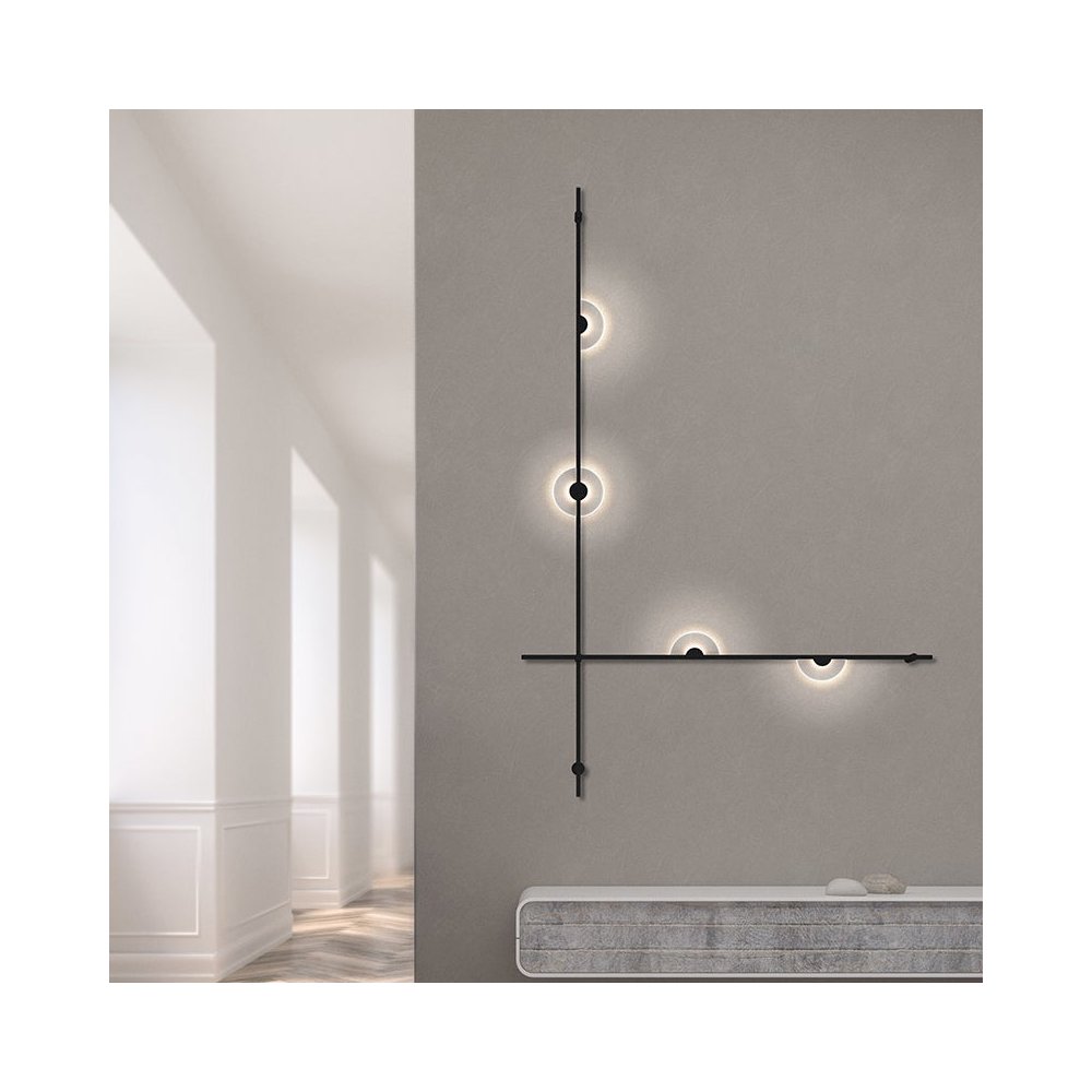 Suspenders Wall Sconce, Satin Black