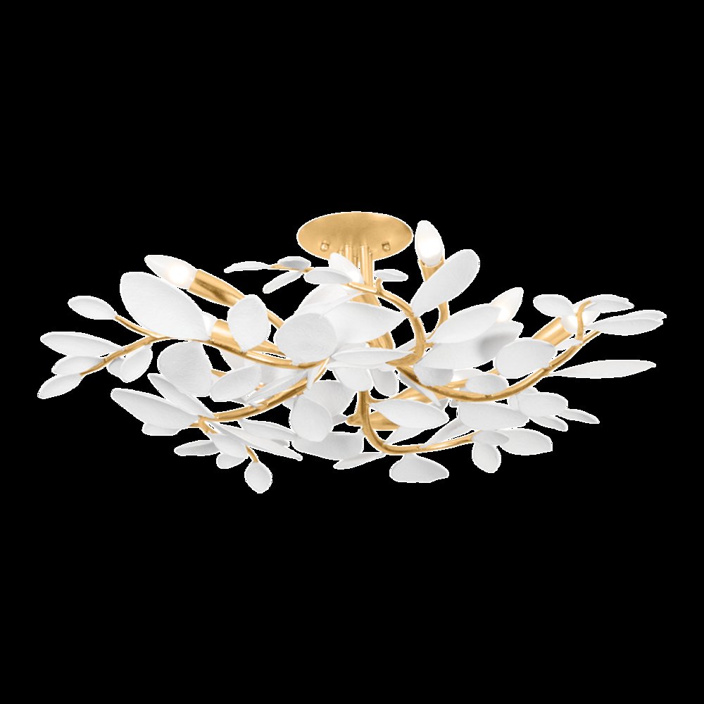 Marabec Semi Flush, Vintage Gold Leaf