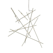 Constellation Chandelier, Satin Nickel