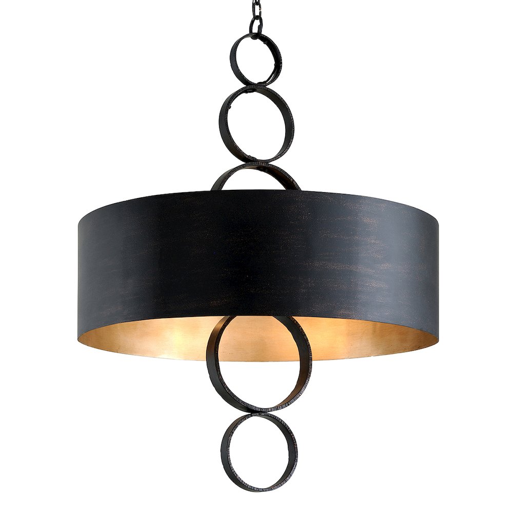Rivington Chandelier, Charred Copper