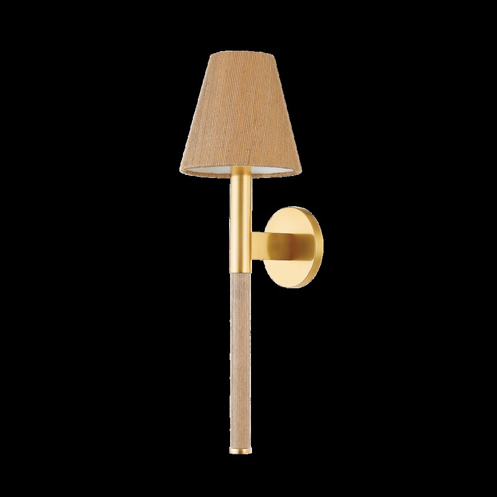 Lindenwood Wall Sconce, Aged Brass