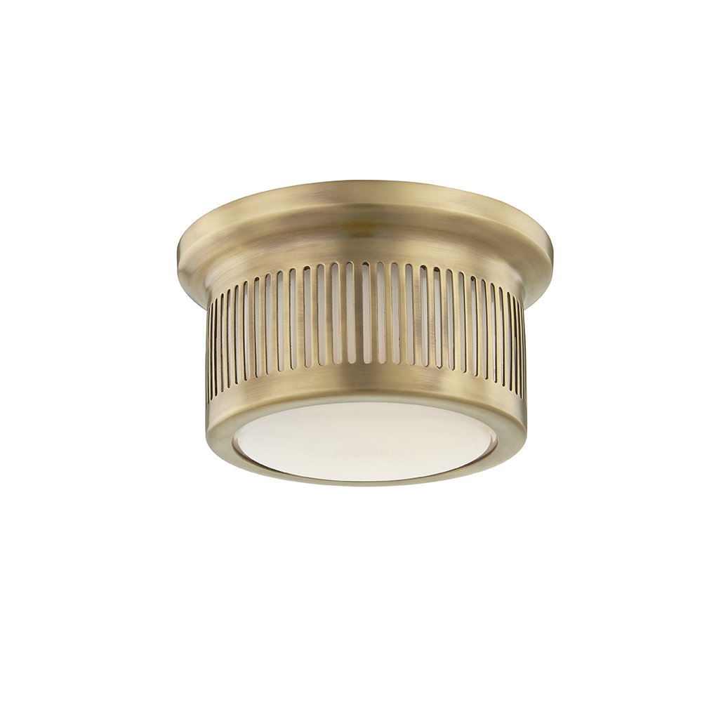 Bangor Flush Mount, Aged Brass