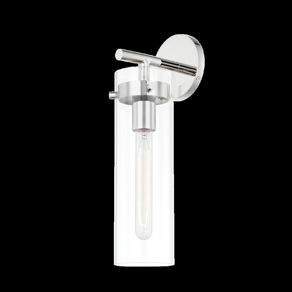 Haisley Wall Sconce, Polished Nickel