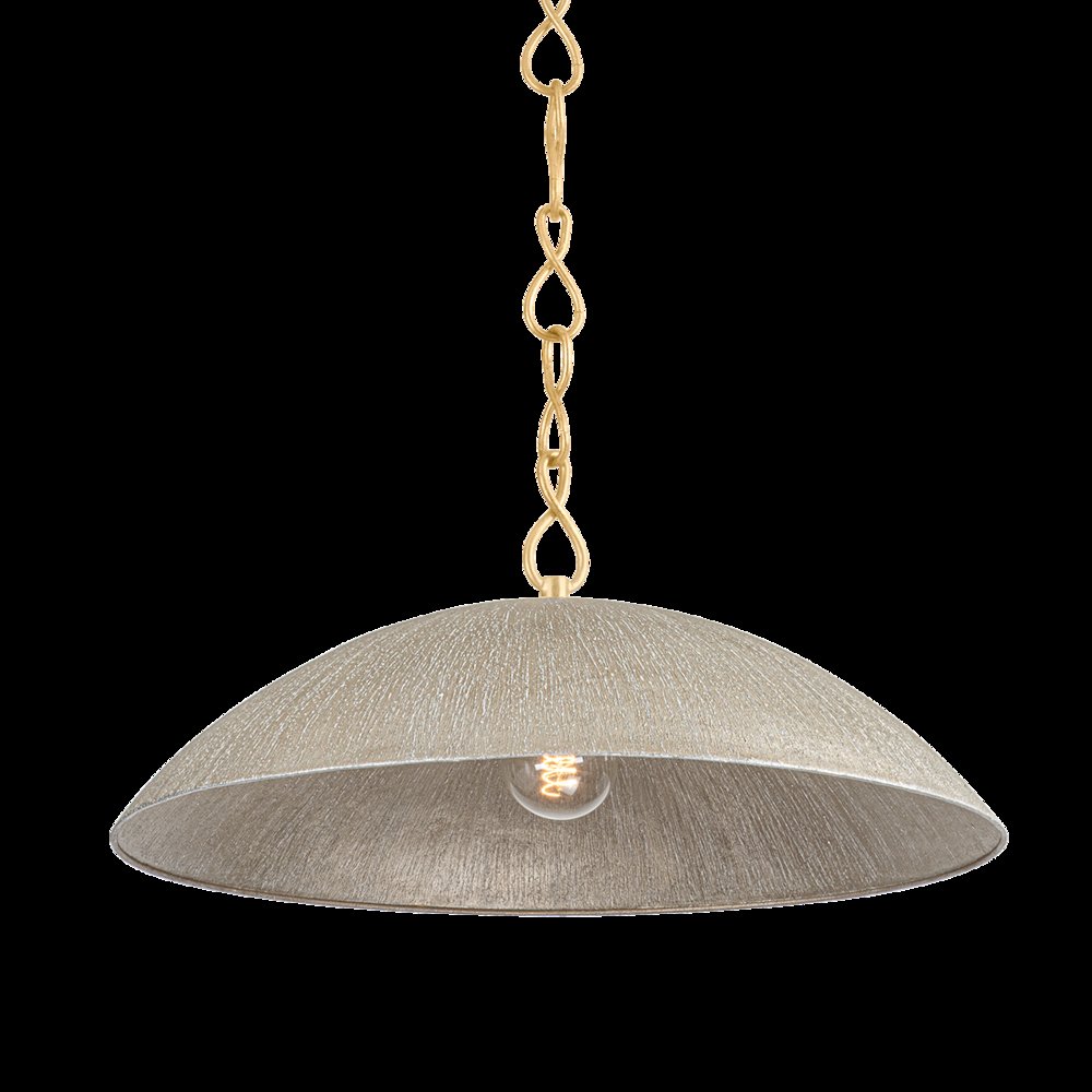 Eve Pendant, Vintage Gold Leaf