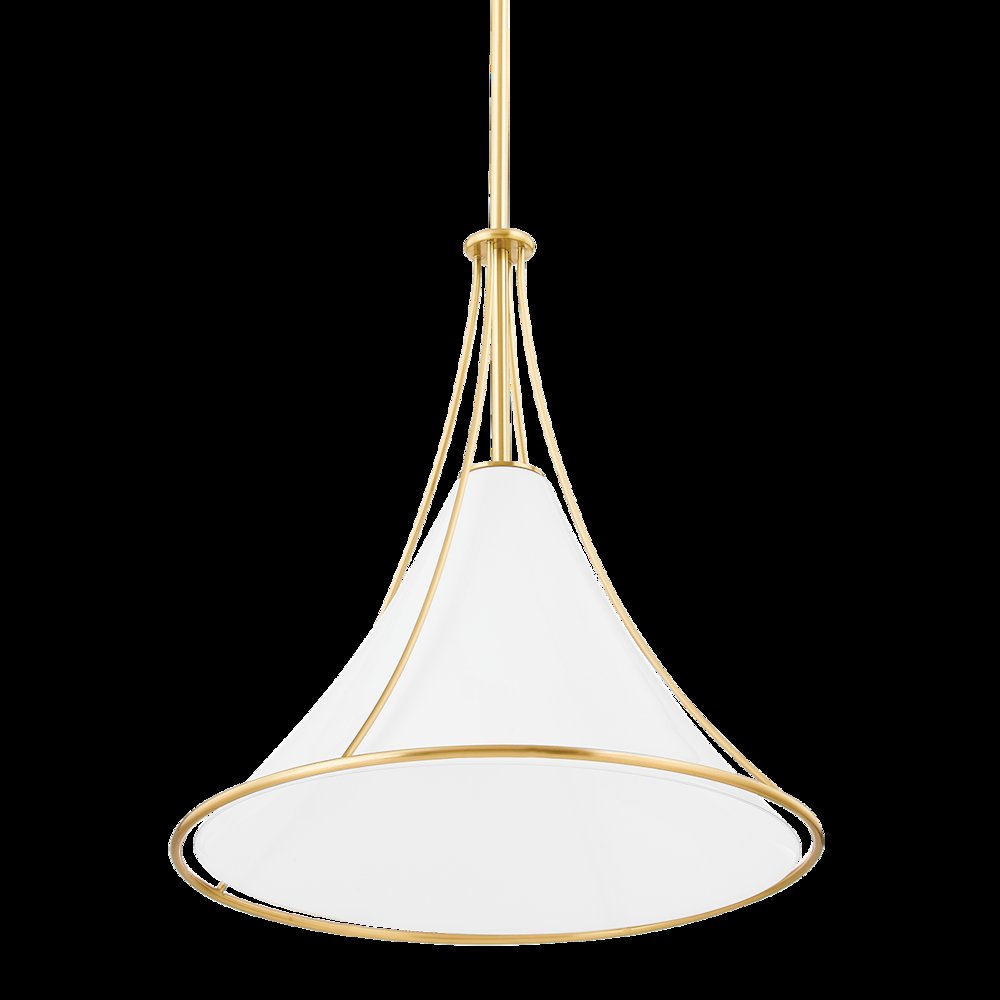Madelyn Pendant, Aged Brass