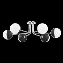 Renee Semi Flush, Polished Nickel
