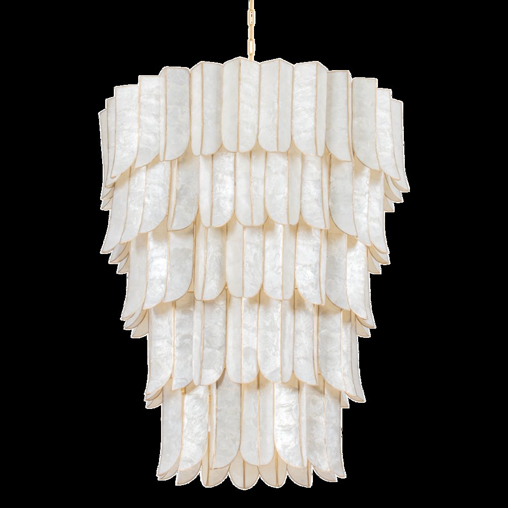 Cartagena Chandelier, Vintage Gold Leaf