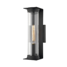 Presley Exterior Wall Sconce, Texture Black