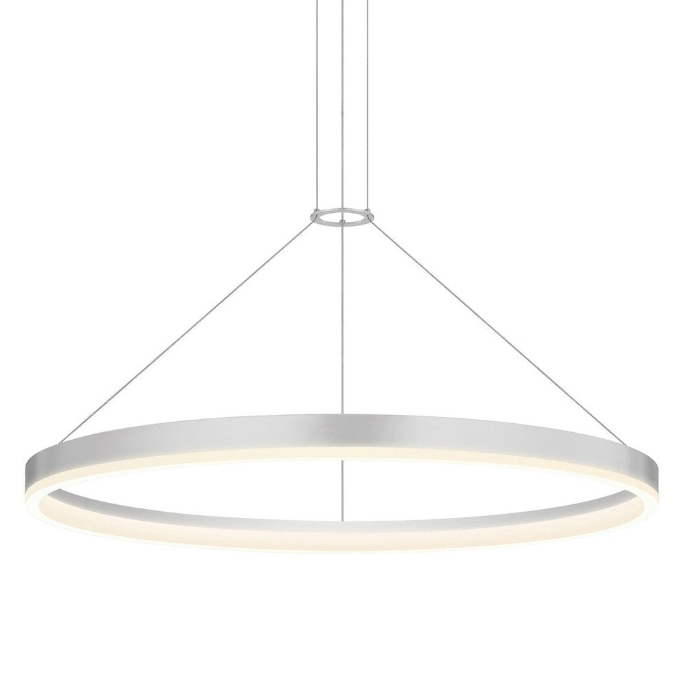 Corona Pendant, Bright Satin Aluminum
