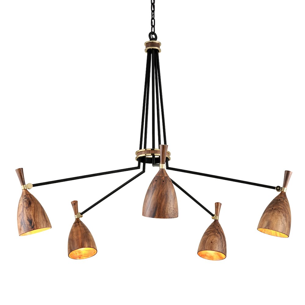 Utopia Chandelier, Soft Black