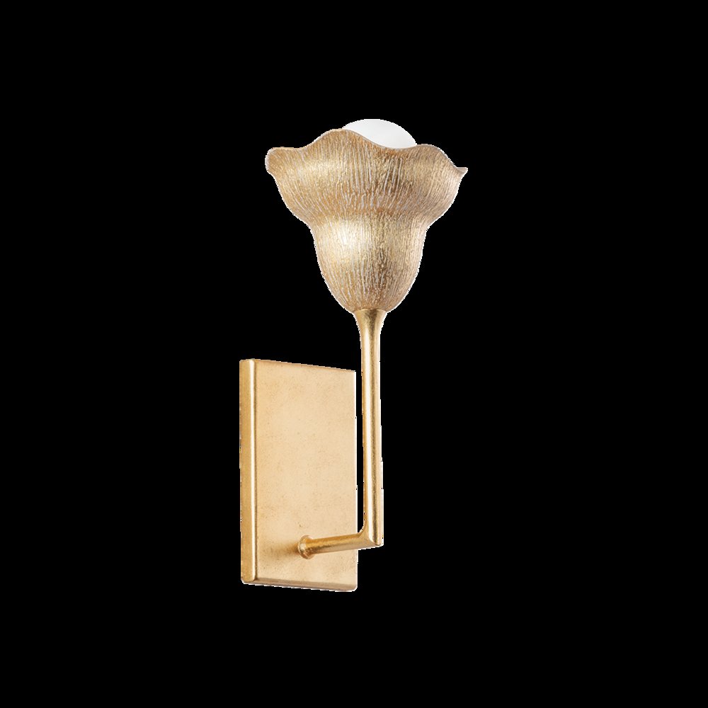 Alora Wall Sconce, Vintage Gold Leaf