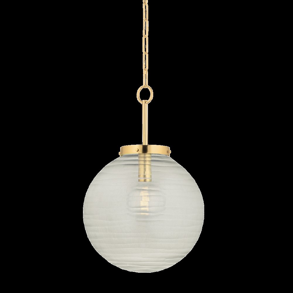Falls Mills Pendant, Aged Brass