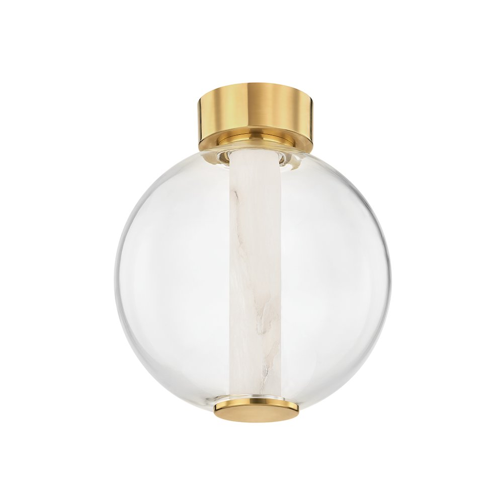 Pietra Flush Mount, Vintage Brass