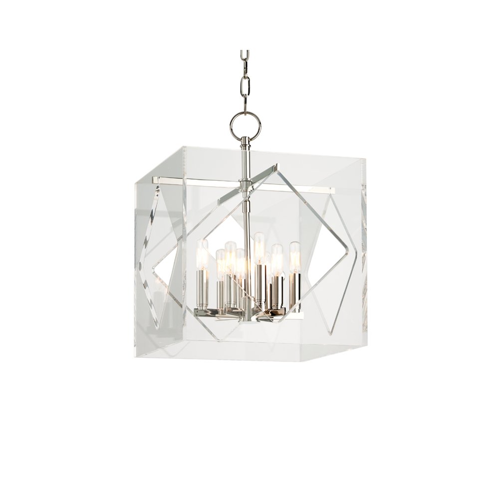 Travis Pendant, Polished Nickel