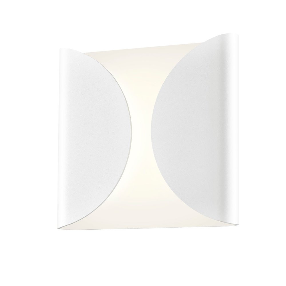 Folds Wall Sconce, Texture White