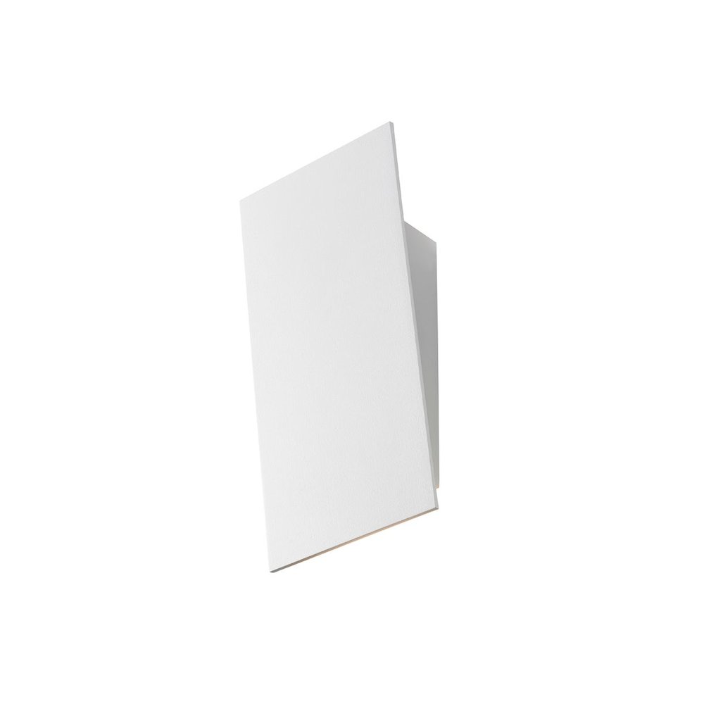 Angled Plane Wall Sconce, Texture White