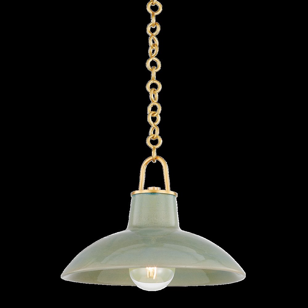 Pottersville Pendant, Aged Brass