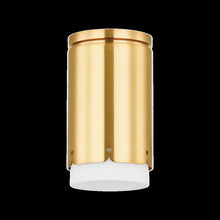 Asa Flush Mount, Aged Brass