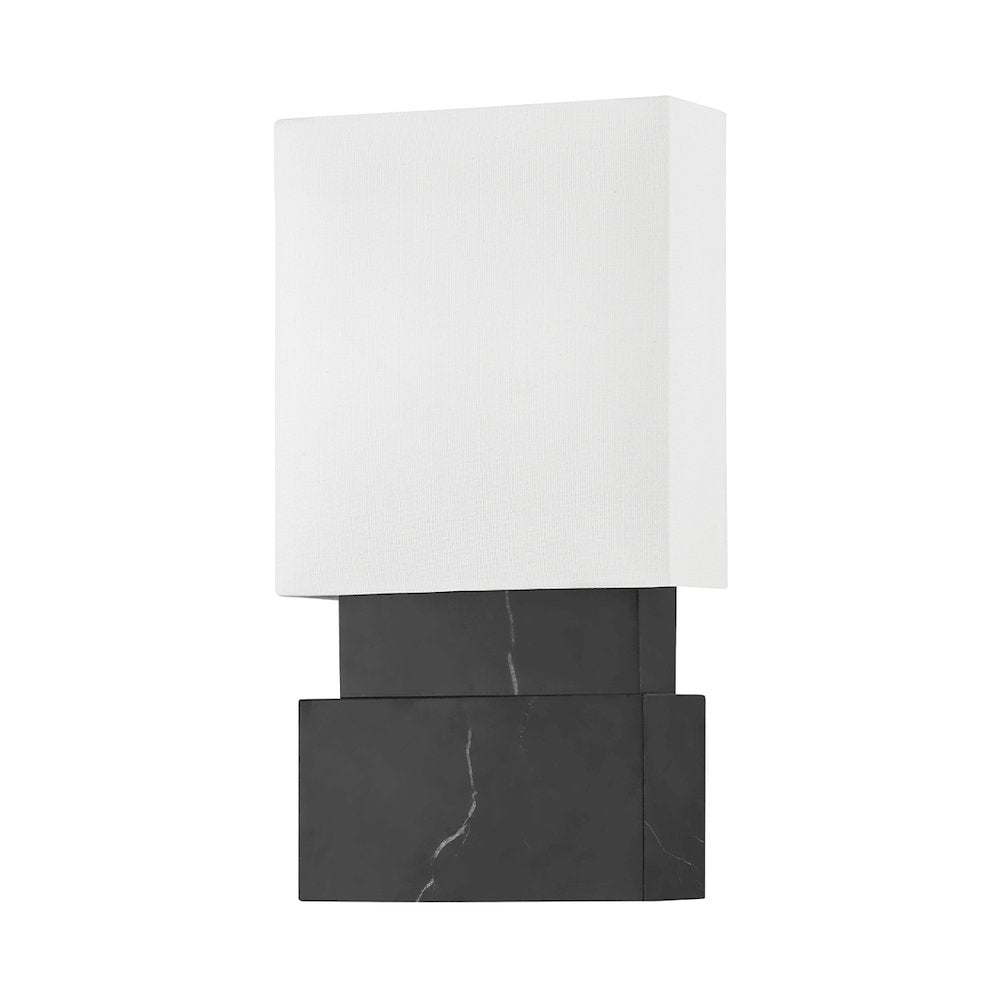 Haight Wall Sconce, Black Marble