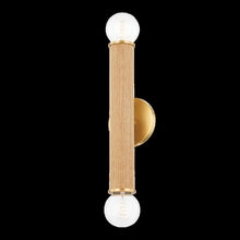 Amabella Wall Sconce, Aged Brass