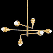 Luciel Chandelier, Vintage Gold Leaf
