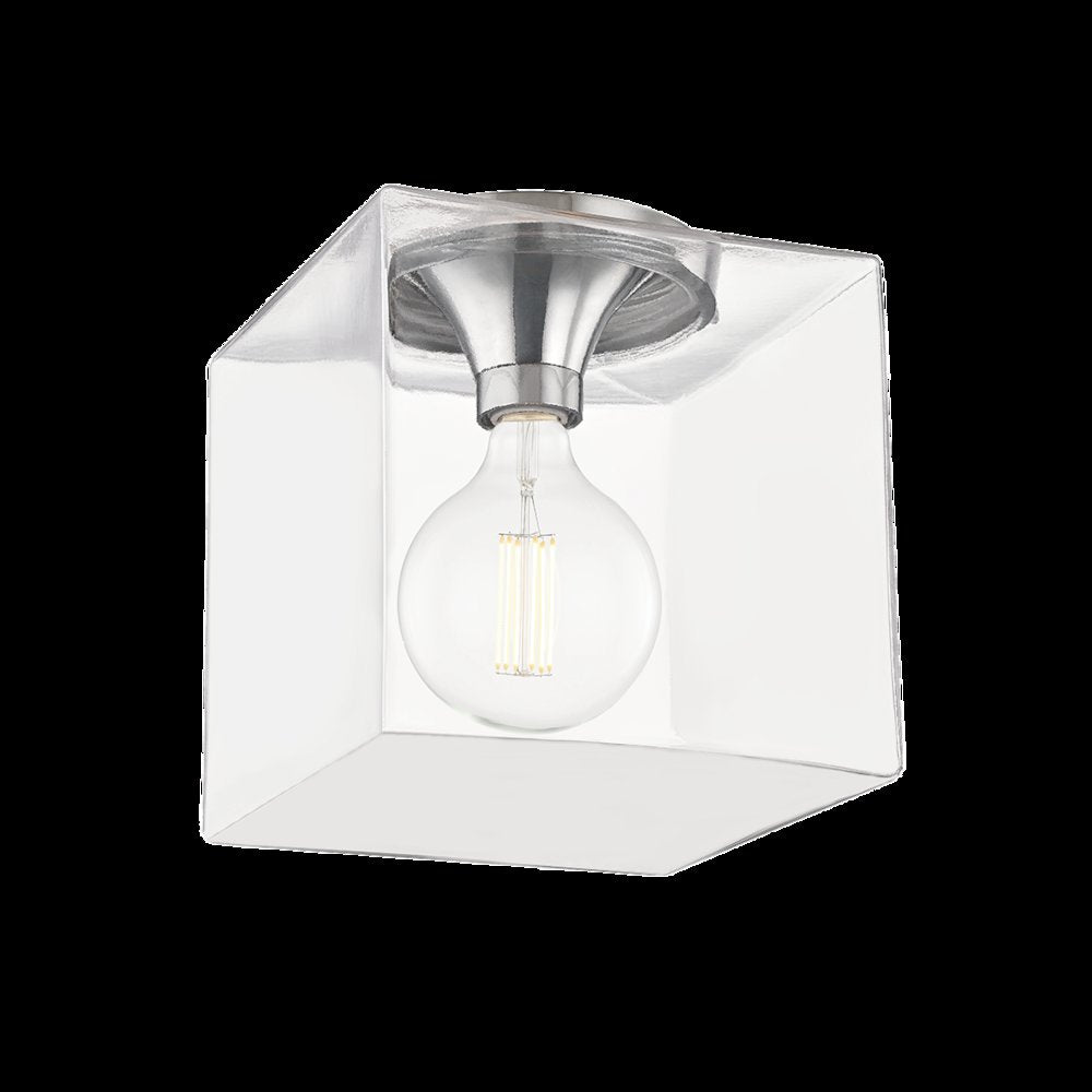 Grace Flush Mount, Polished Nickel