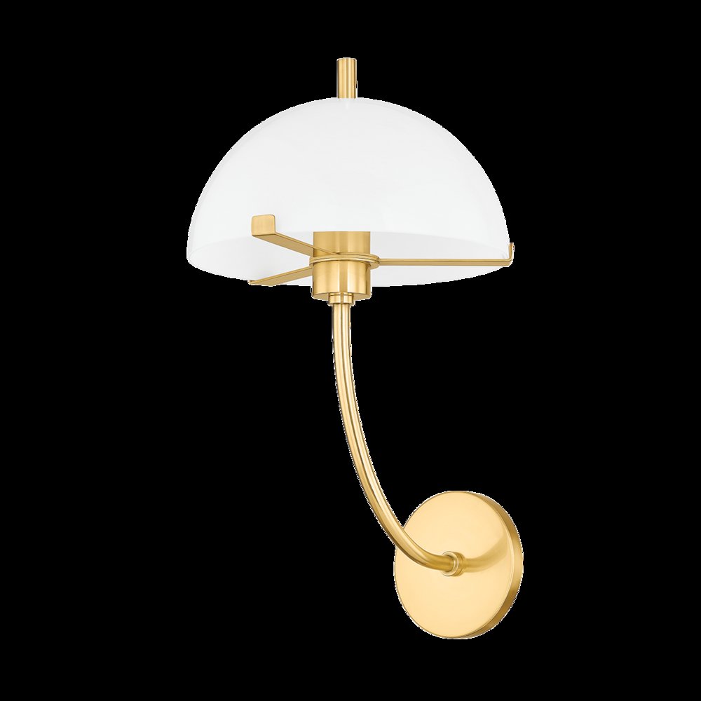 Atala Wall Sconce, Aged Brass