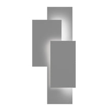 Offset Panels Wall Sconce, Textured Gray